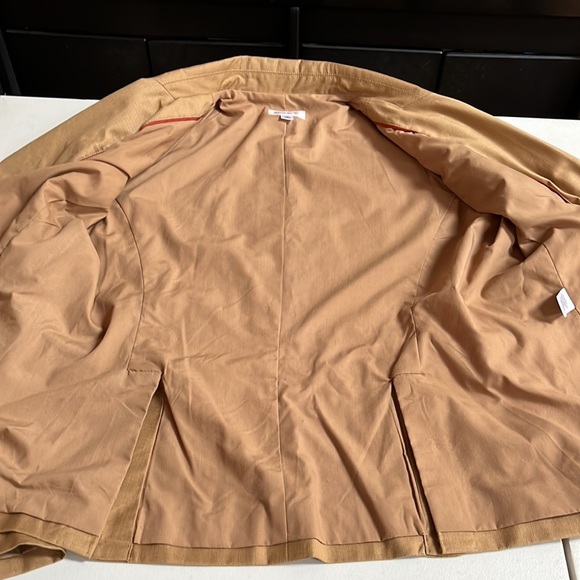 Isaac Mizrahi size 16 camel blazer classic blazer NWOT - Picture 3 of 12